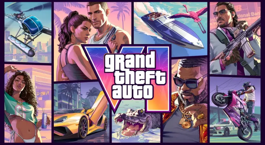 El arte de GTA 6 muestra acción, lujo y personajes icónicos. ¡Esperemos que gta 6 se retrase lo menos posible!