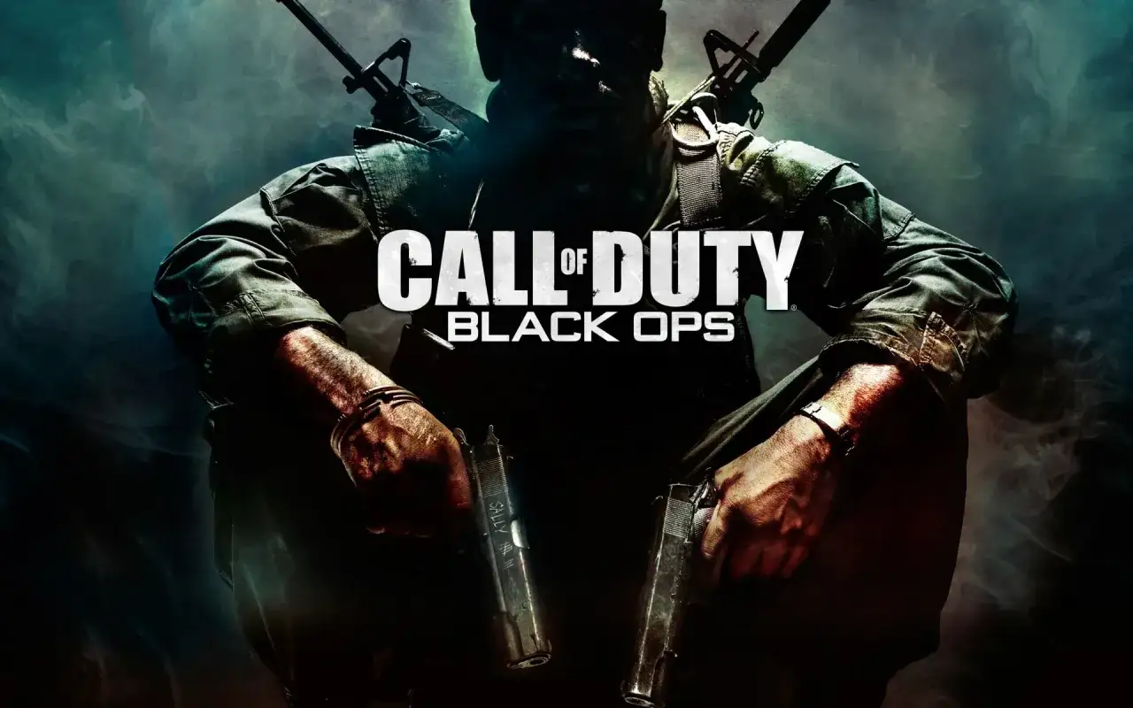 Soldado con dos pistolas, listo para la acción en los juegos de Call of Duty: Black Ops.