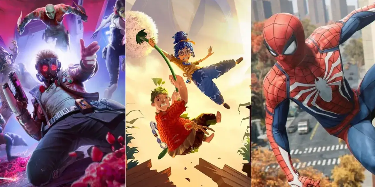 Los Guardianes de la Galaxia, un dúo en un mundo de fantasía y Spider-Man, héroes de juegos exclusivos PS5.